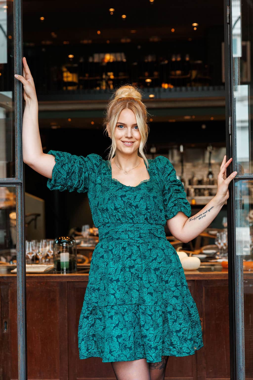 By Lien Celebrate Bow Kjole - Grønn