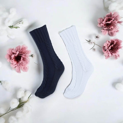 By Lien Cosy Sokker 2 pk - Hvit/Navy