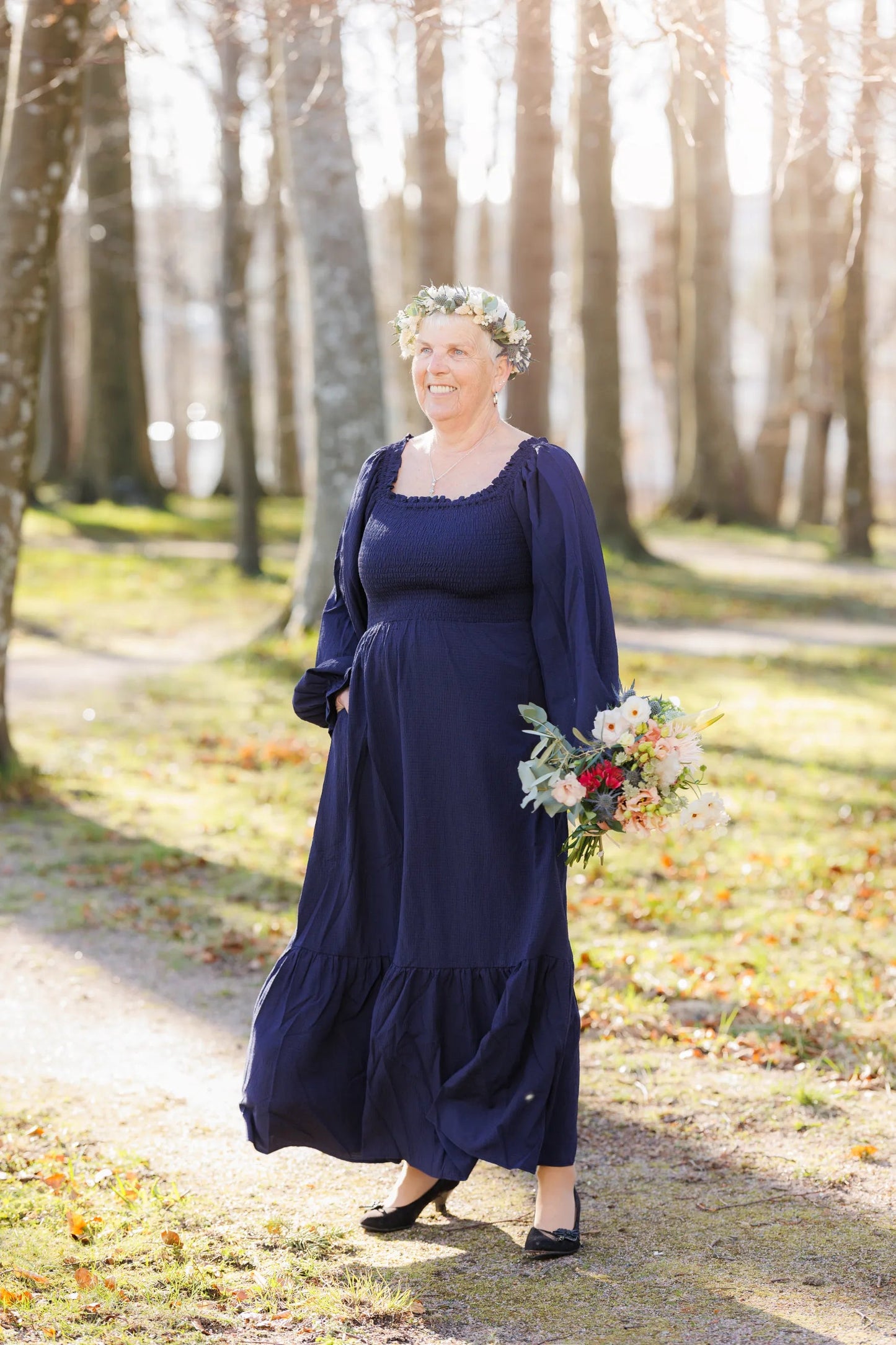 By Lien Flow Maxi kjole - Evening Blue