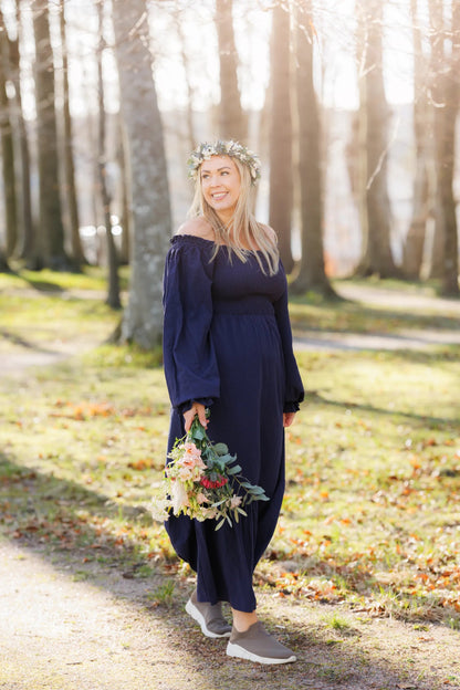 By Lien Flow Maxi kjole - Evening Blue