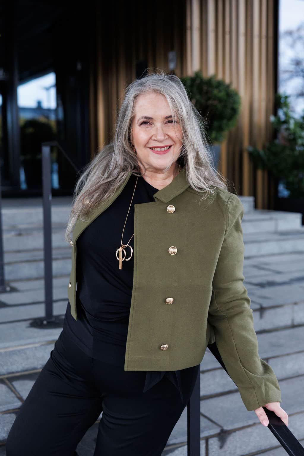 By Lien Middelton jakke - Olive Night