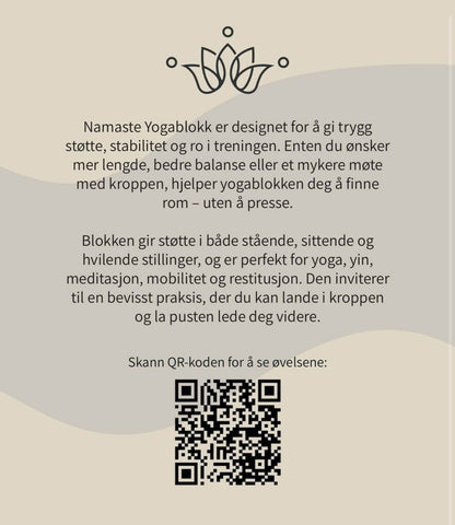 By Lien Namaste Yogablokker 2 pk - inkl treningsprogram