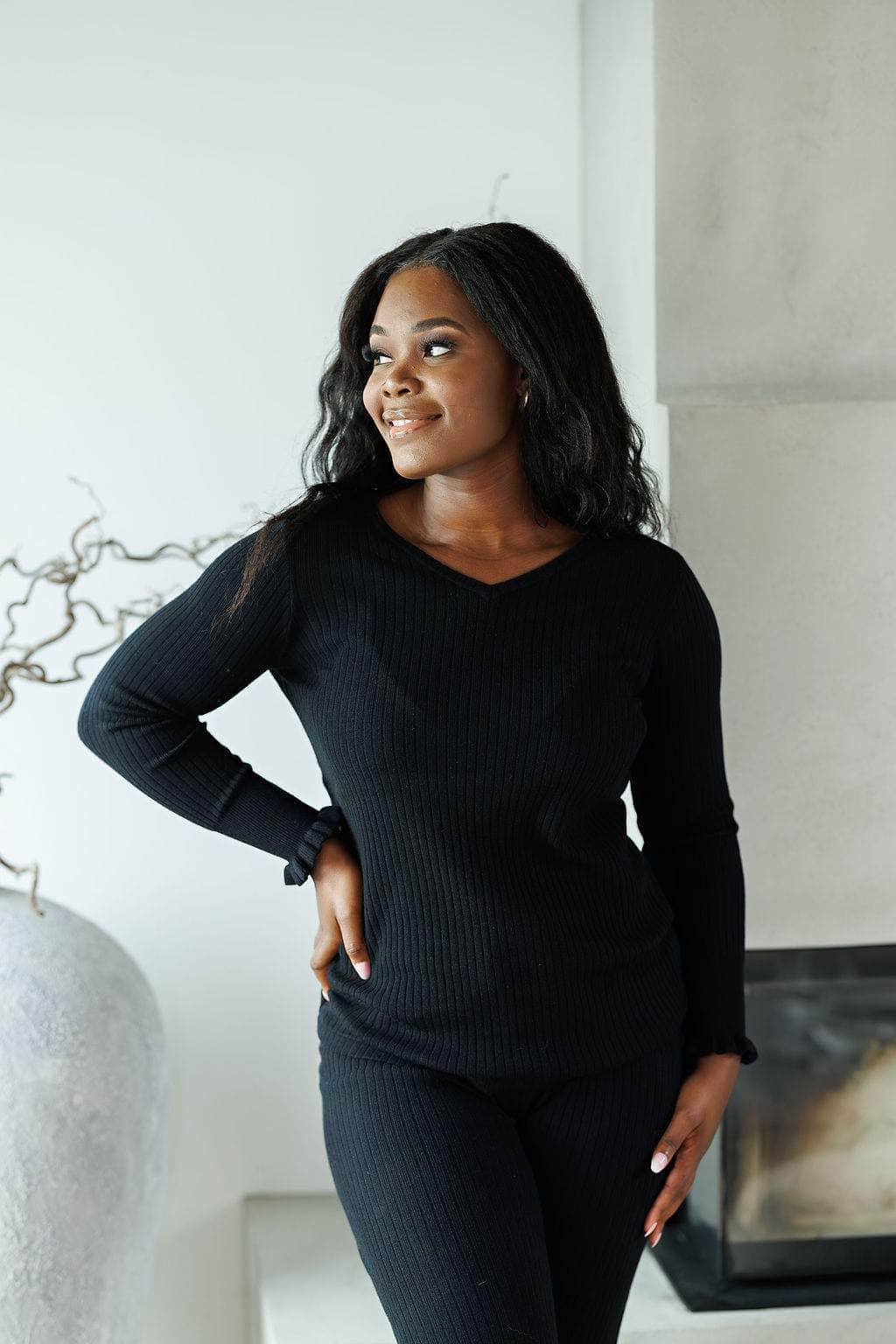 By Lien Signature Loungewear Genser - Black Onyx