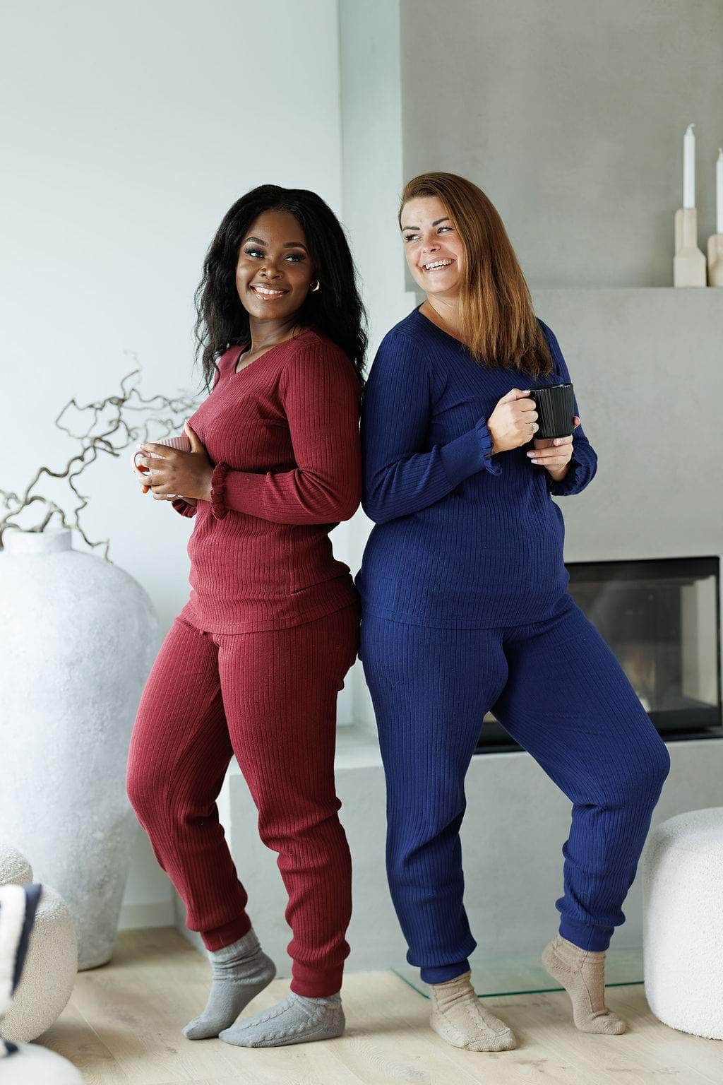 By Lien Signature Loungewear Genser - Cabernet