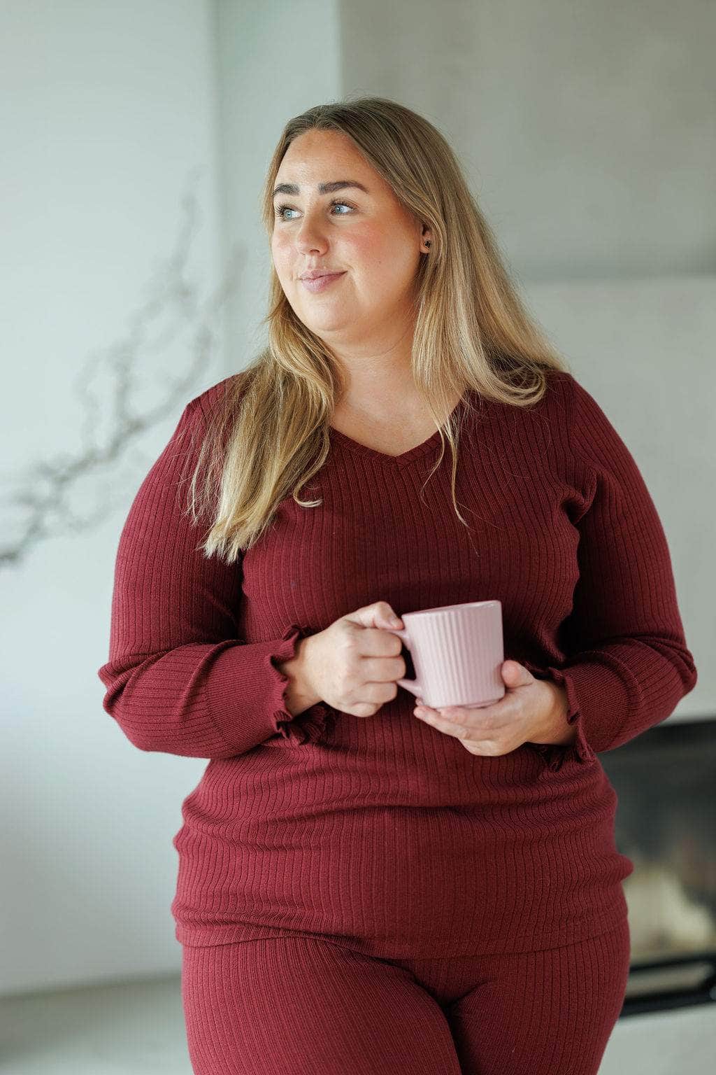 By Lien Signature Loungewear Genser - Cabernet