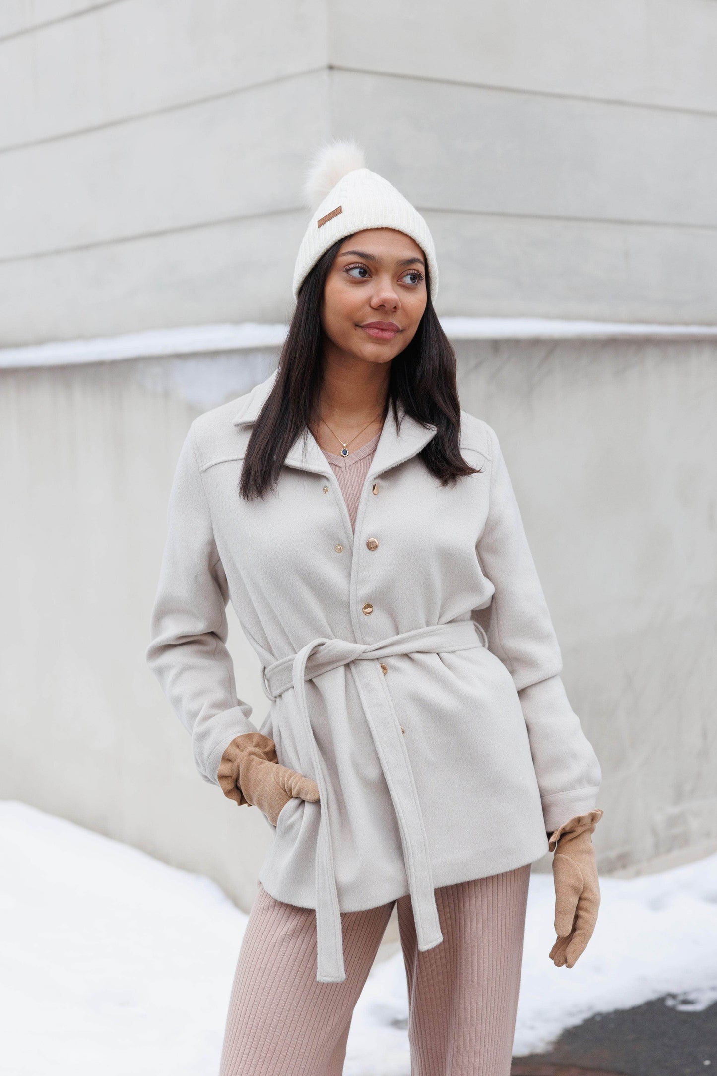 By Lien Wooly Jacket - French Oak