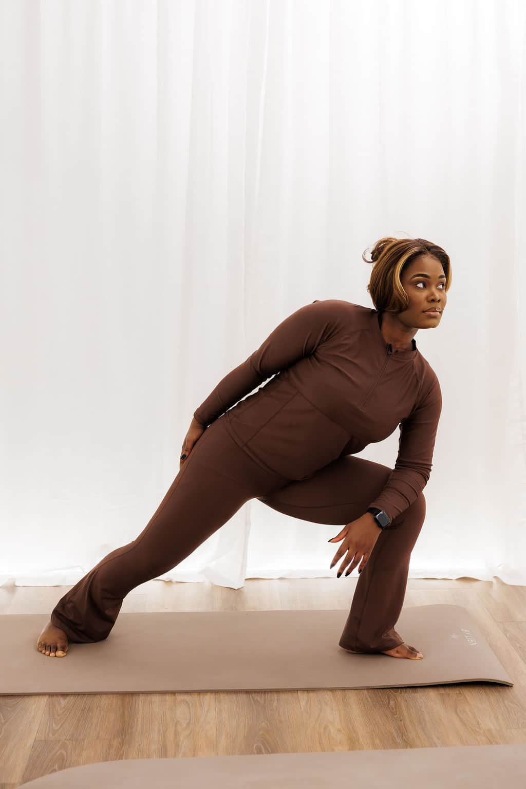 By Lien ZEN Flared Treningstights Tall - Brun