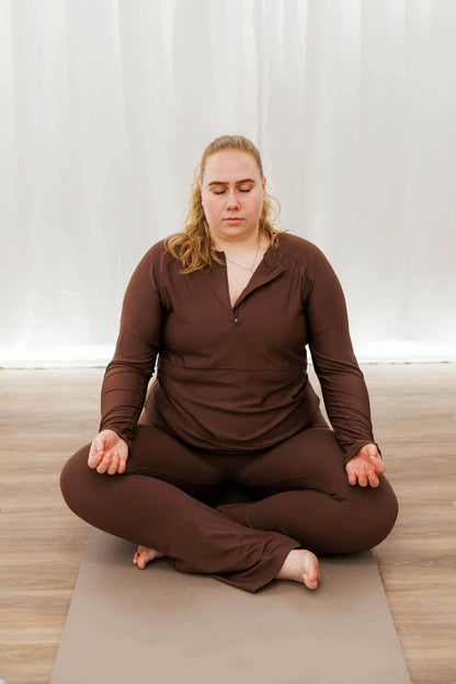 By Lien ZEN Flared Treningstights Tall - Brun