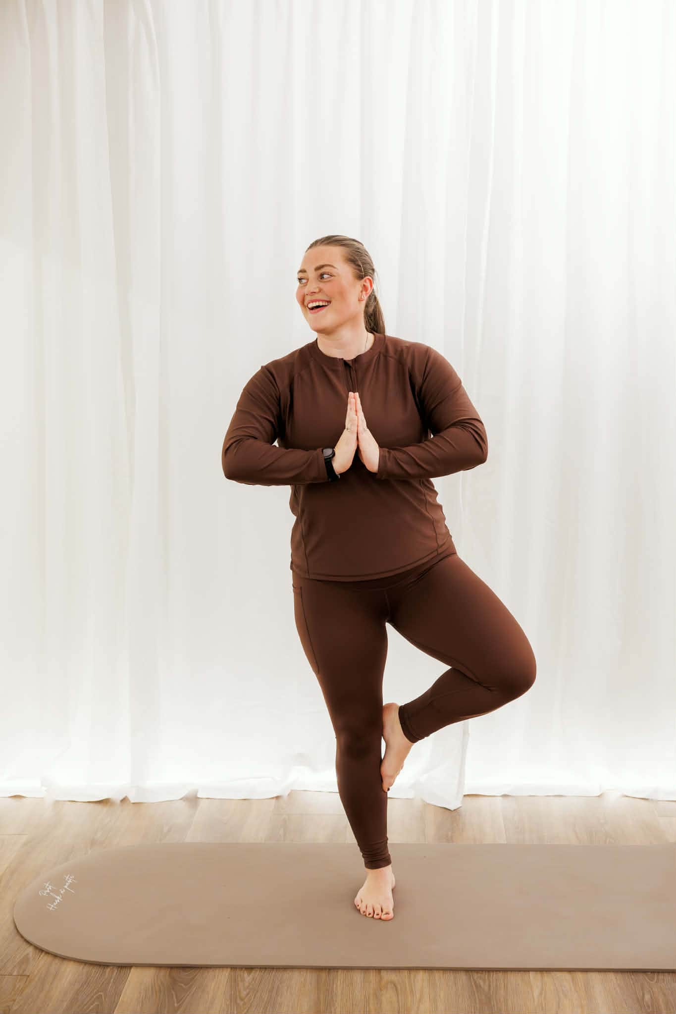 By Lien ZEN Treningstights m/sidelomme - Brun