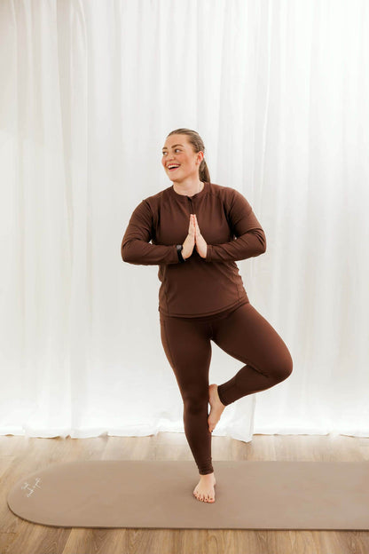 By Lien ZEN Treningstights m/sidelomme - Brun