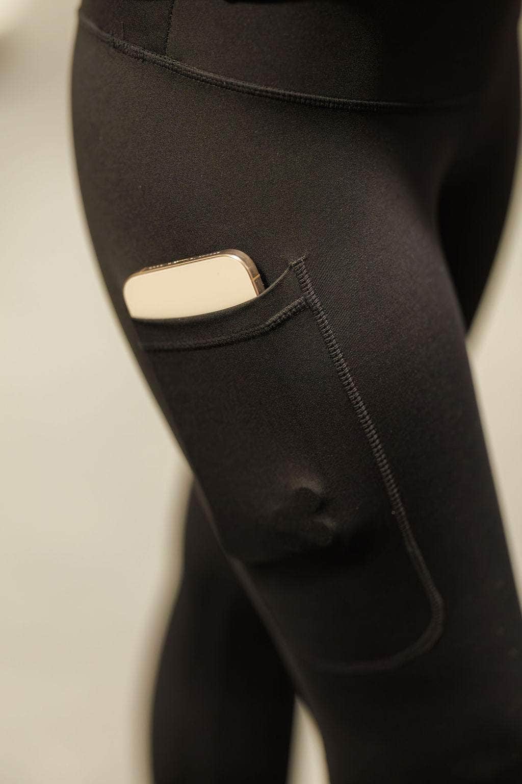 By Lien ZEN Treningstights rett m/ sidelomme - Black Onyx