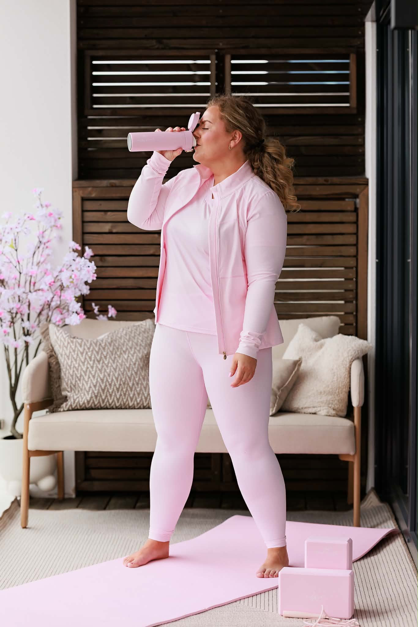 By Lien ZEN Treningstights rett m/ sidelomme - Pink A Boo