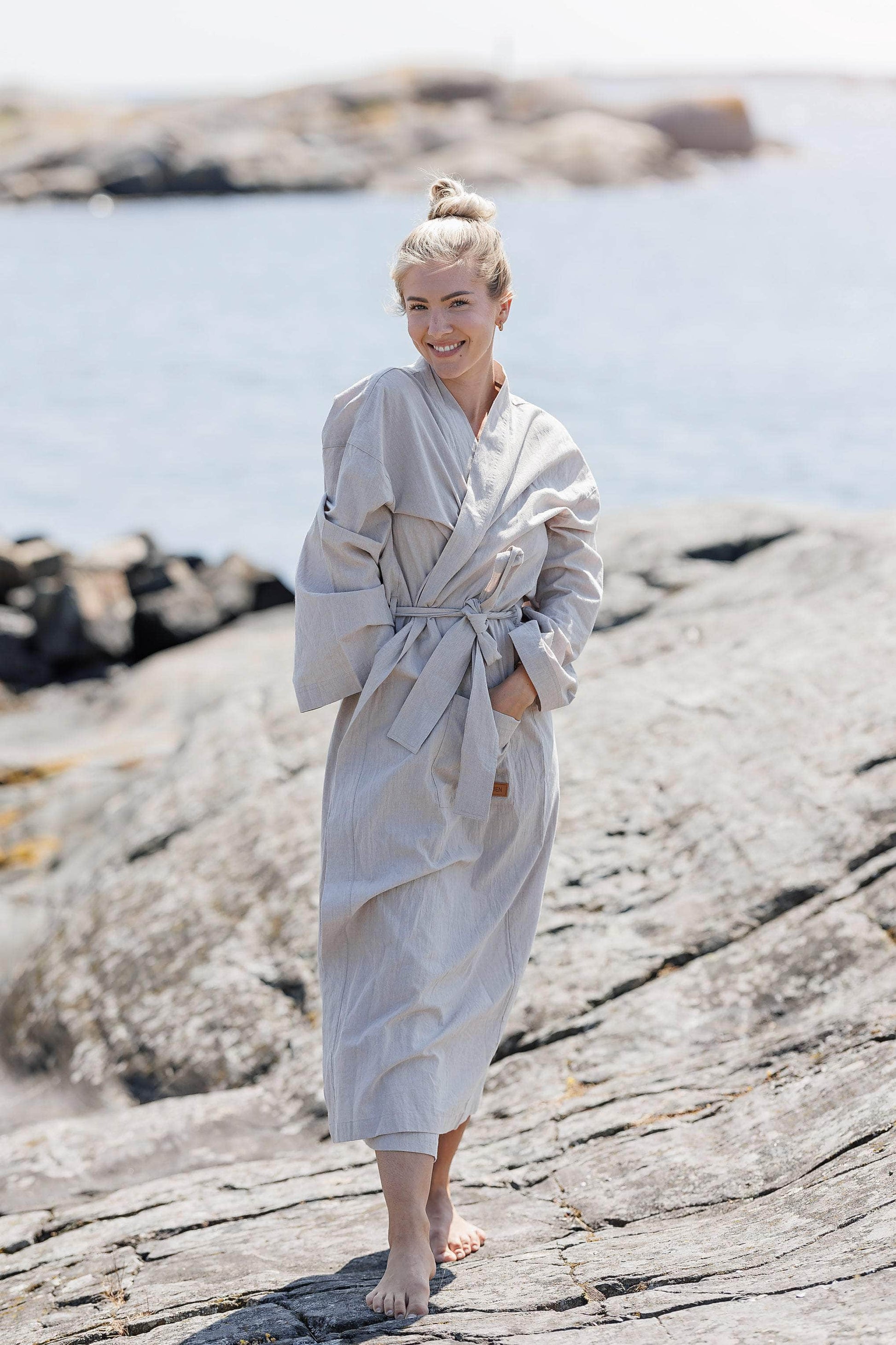 ByLien-Shop Delicate Morgenkåpe - Grønn