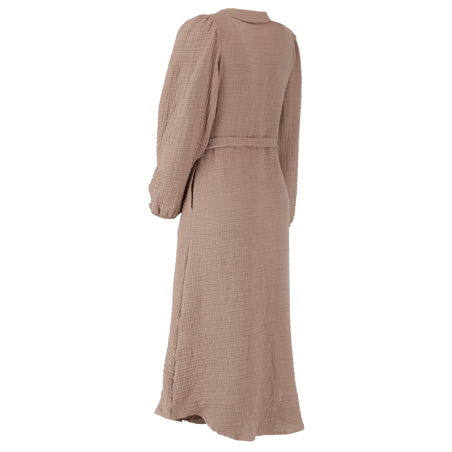 ByLien-Shop Meditate Musselin Skjortekjole - Simply Taupe