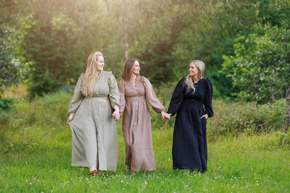 ByLien-Shop Meditate Musselin Smock Kjole - Shadow