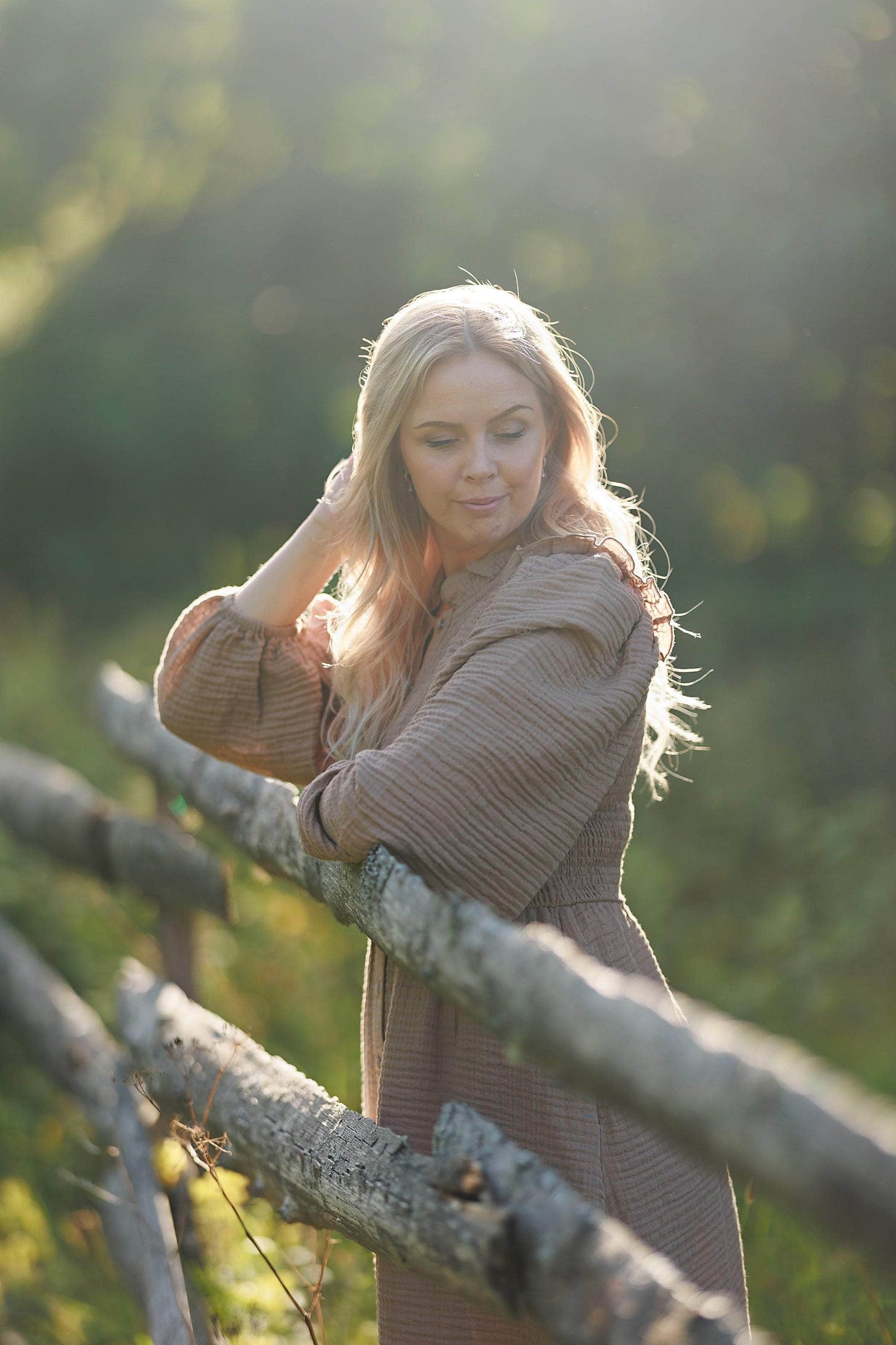 ByLien-Shop Meditate Musselin Smock Kjole - Simply Taupe