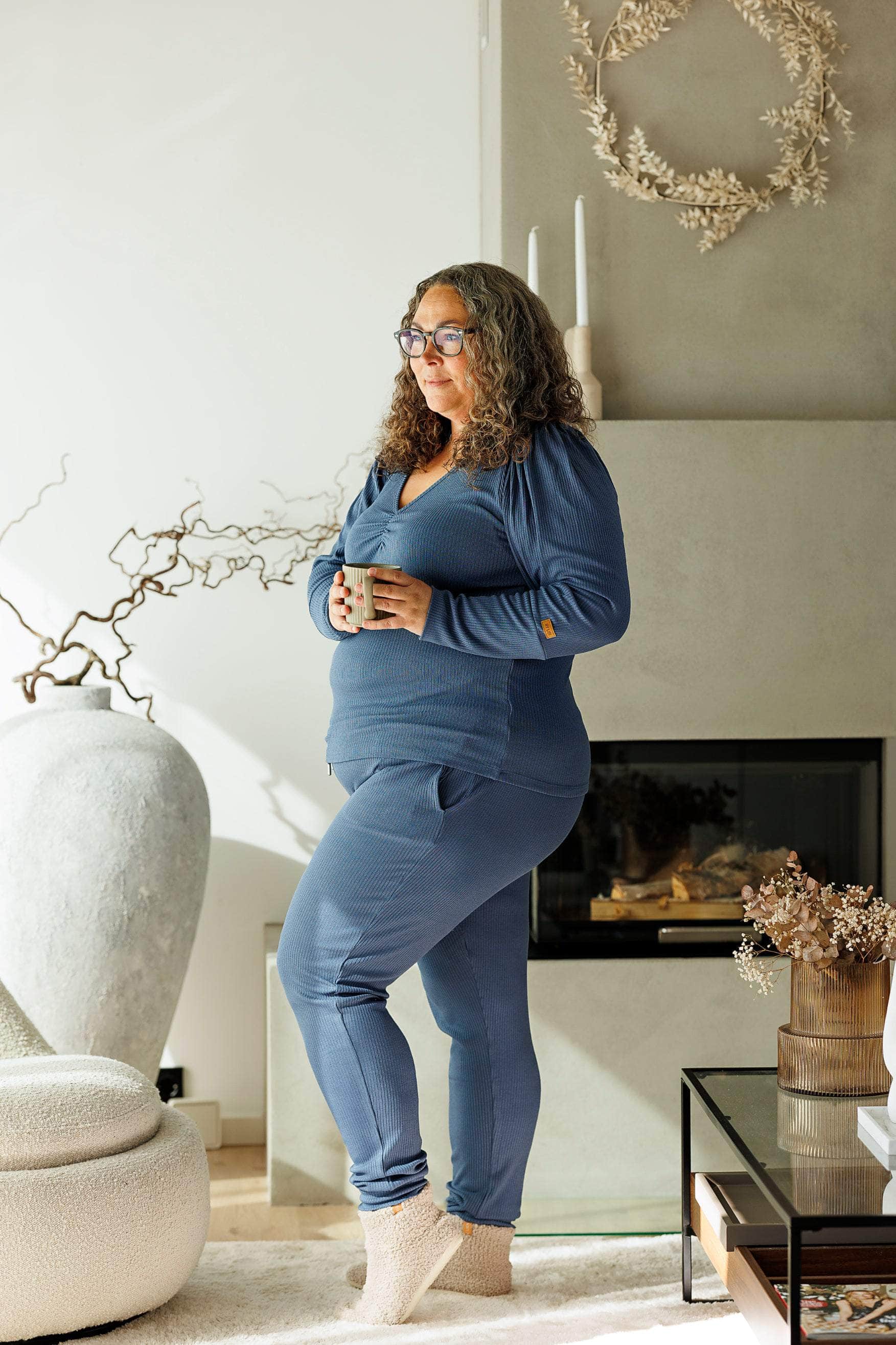 ByLien-Shop Peaceful Loungewear Bukse - Vintage Indigo