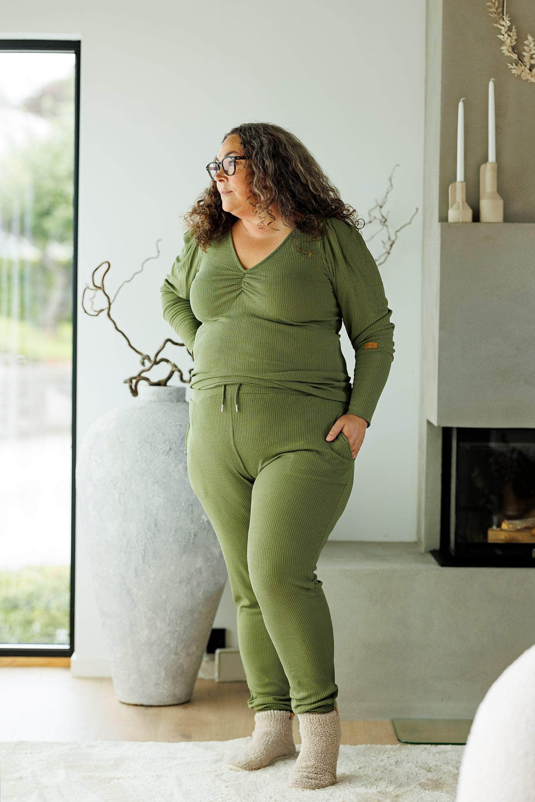 ByLien-Shop Peaceful Loungewear Genser - Oil Green