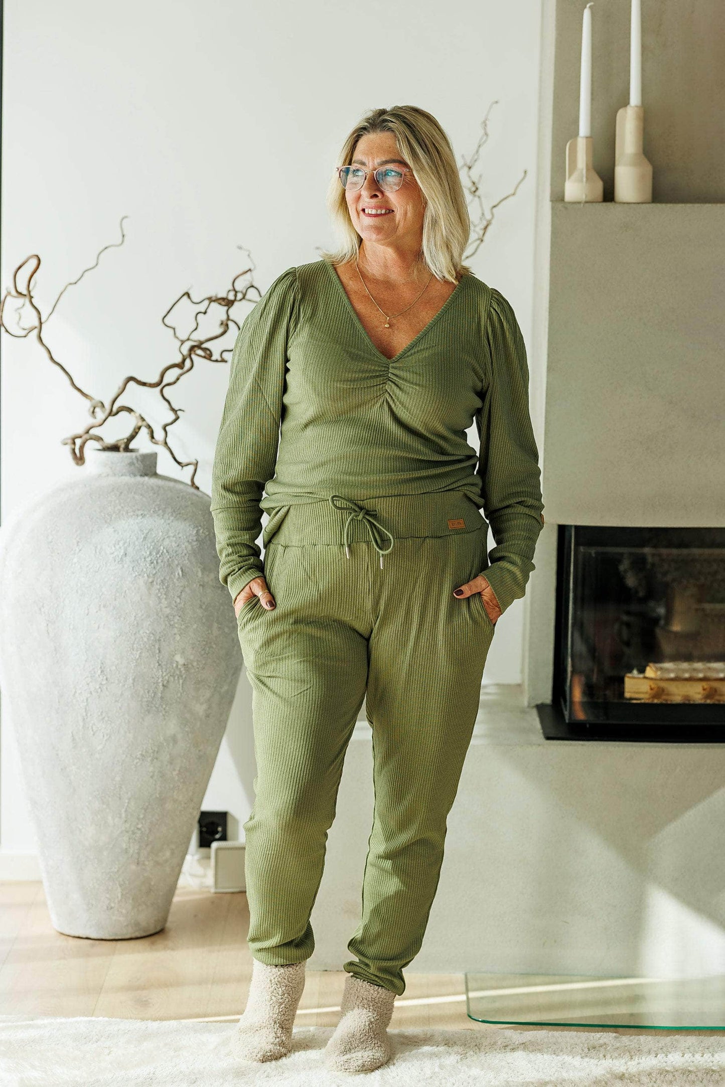 ByLien-Shop Peaceful Loungewear Genser - Oil Green