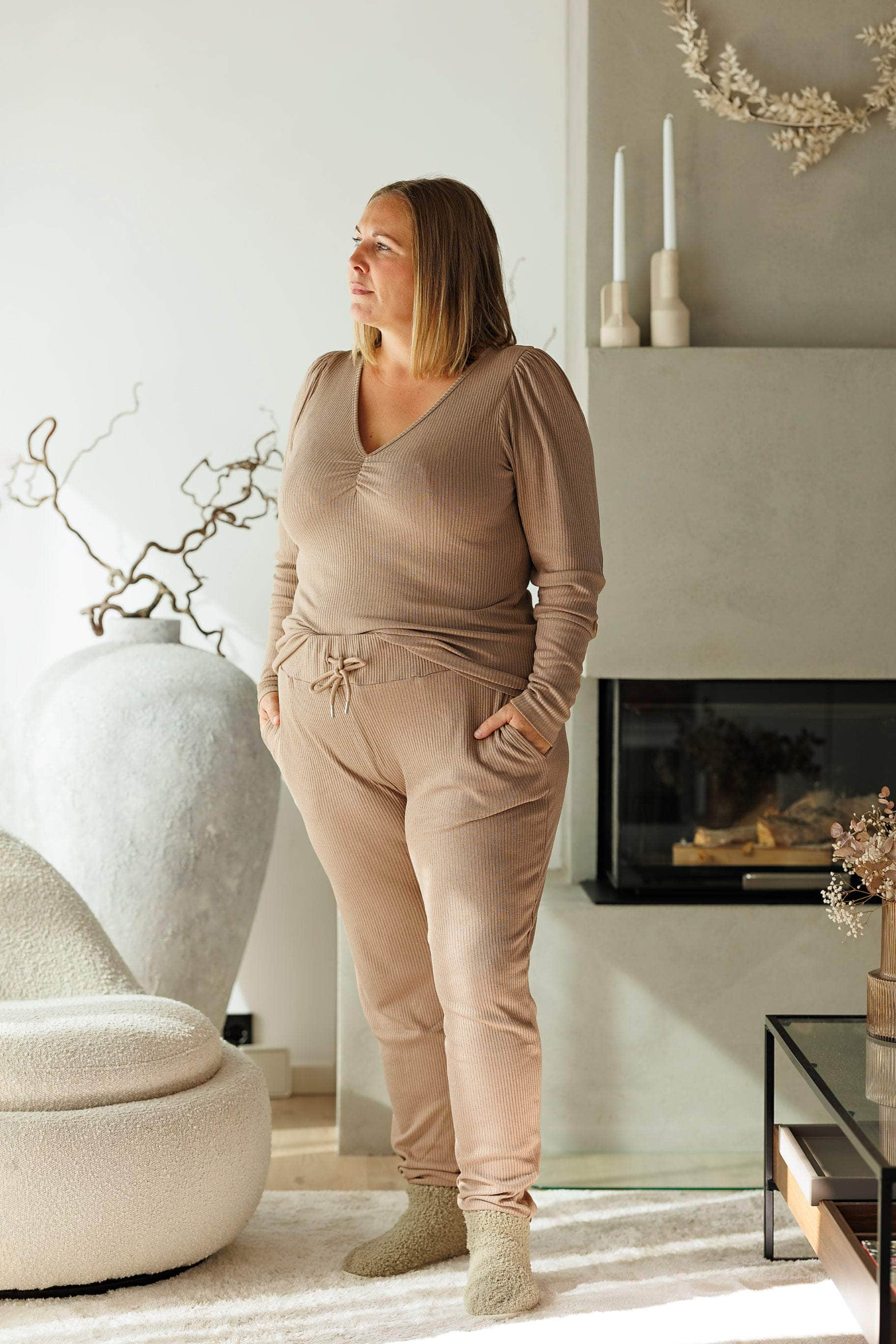 ByLien-Shop Peaceful Loungewear Genser - Portobello