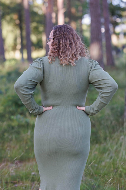 ByLien-Shop Peaceful Loungewear Kjole - Oil Green