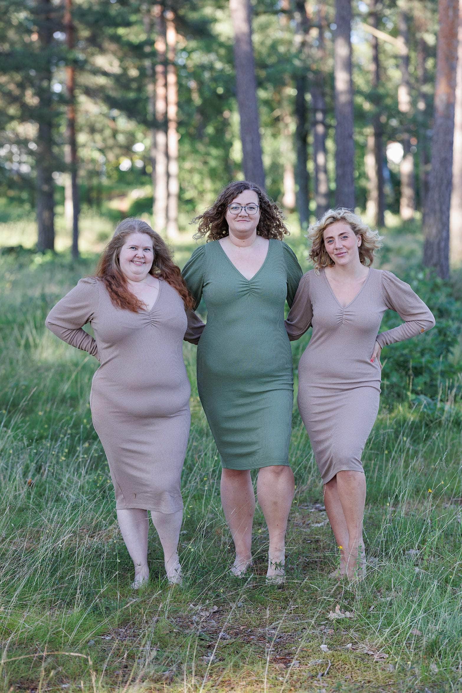 ByLien-Shop Peaceful Loungewear Kjole - Oil Green