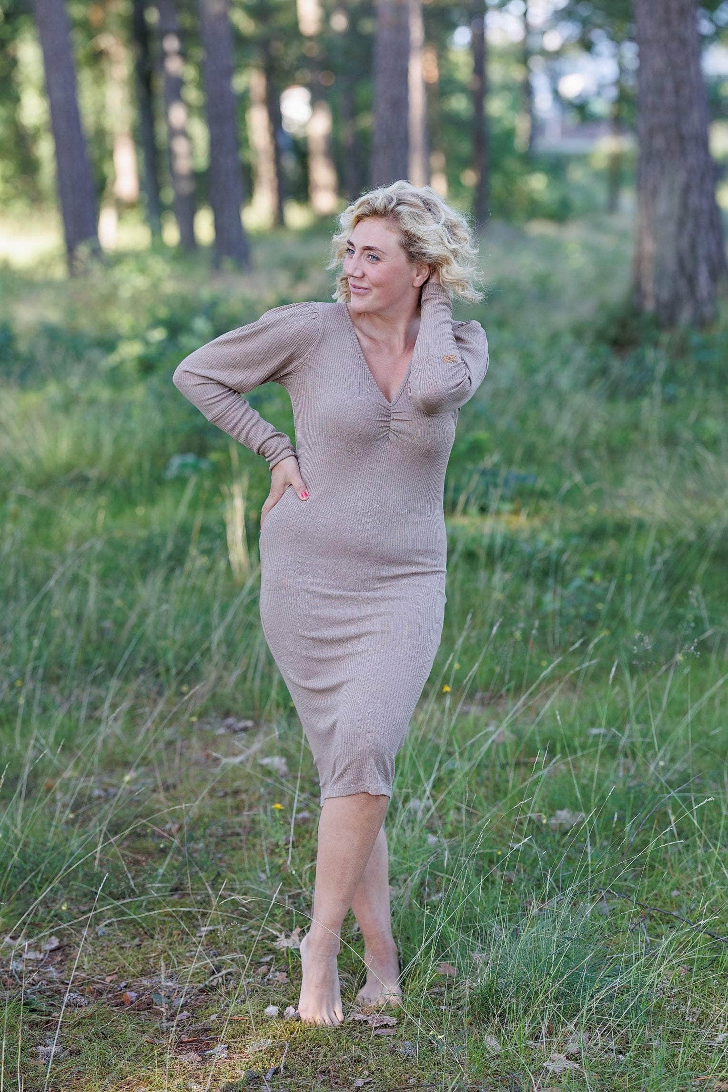 ByLien-Shop Peaceful Loungewear Kjole - Portabella