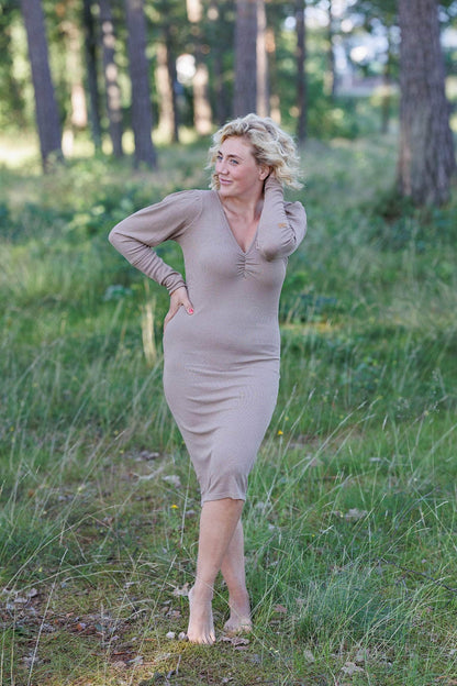 ByLien-Shop Peaceful Loungewear Kjole - Portabella