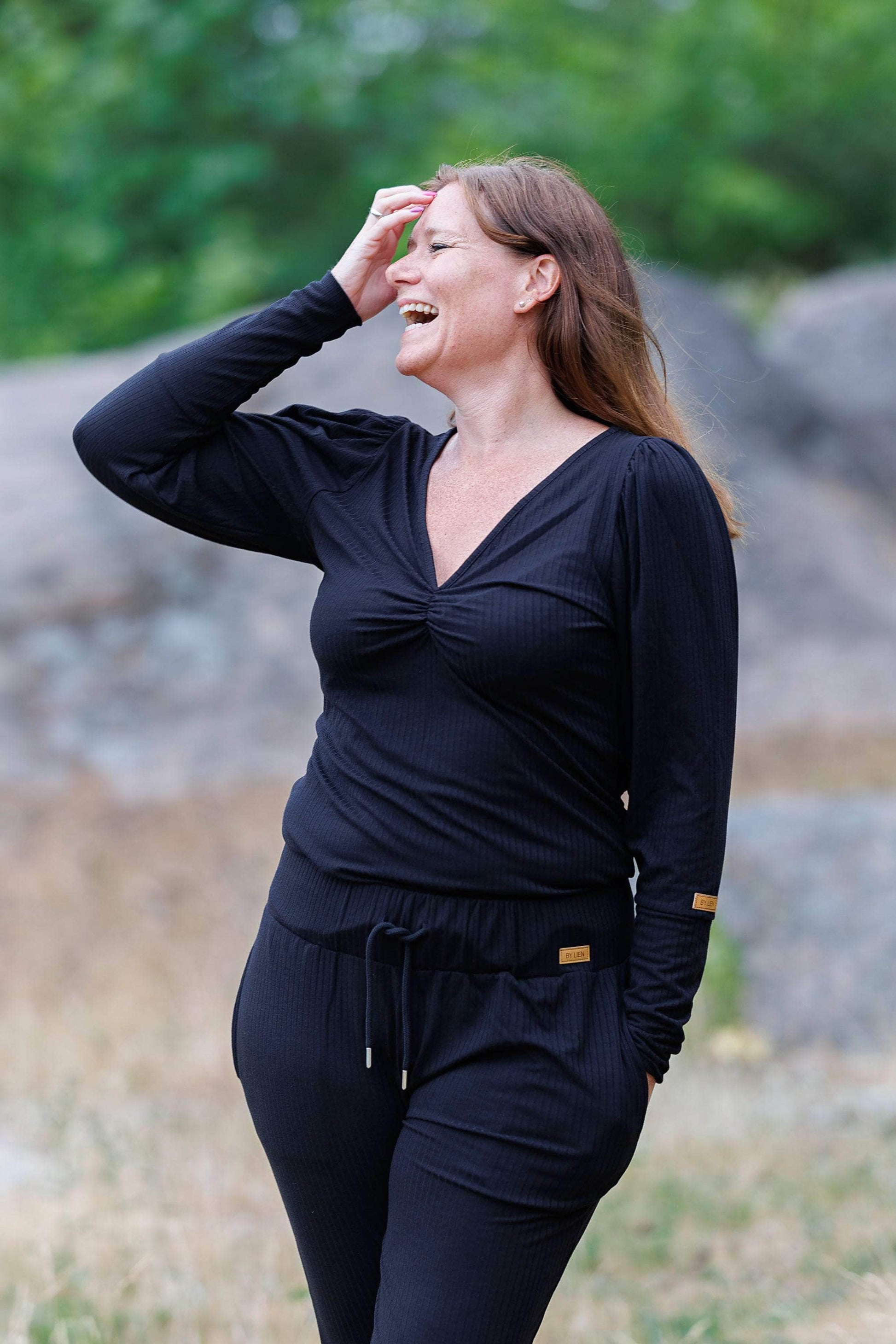 ByLien-Shop Relax Loungewear Bukse - Black Onyx