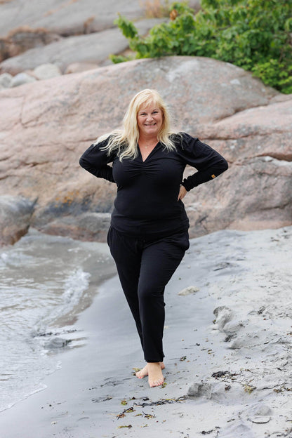 ByLien-Shop Relax Loungewear Bukse - Black Onyx